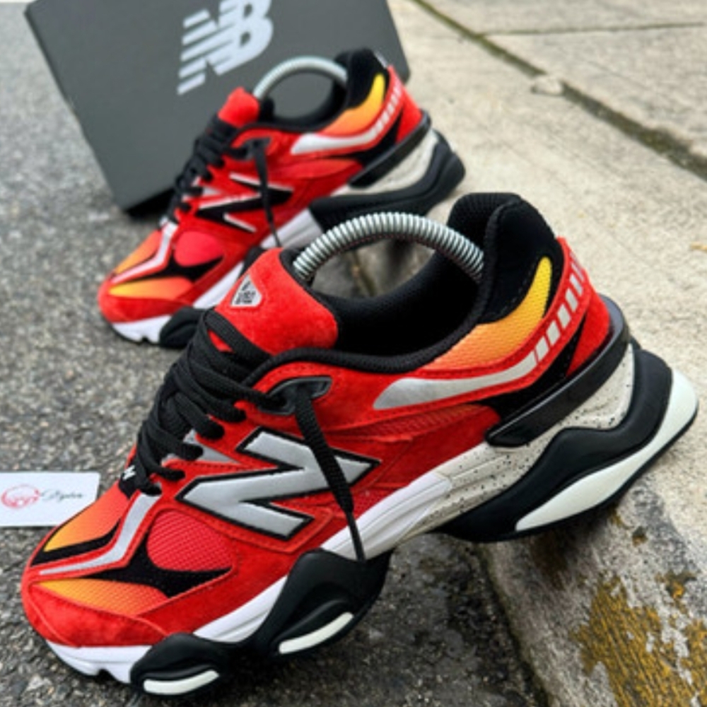 New Balance Red and Black Sneakers - Picture 5 of 9